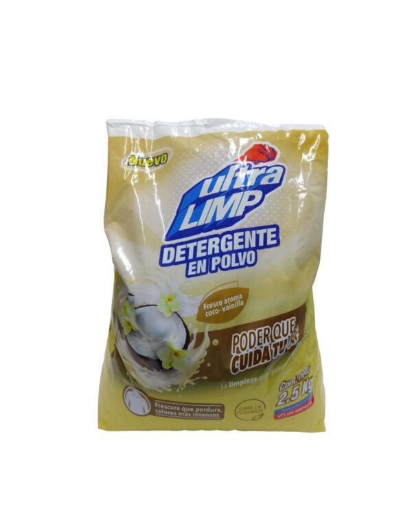 Detergente Polvo Ultralimp Coco Vainilla 2.5 Kg