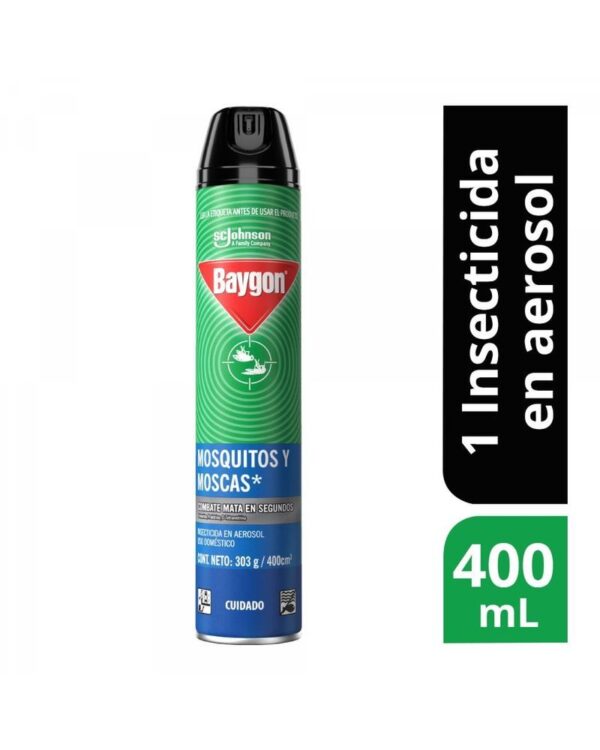 Baygon Insecticida Aerosol Mata Insectos Voladores 400ml