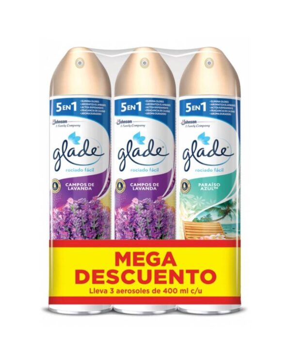 Ambientador Glade Aerosol 3 Und 1200ml