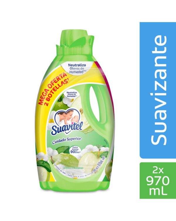 Suavizante Suavitel Frescura De Manzana 970 Ml X2 Unds