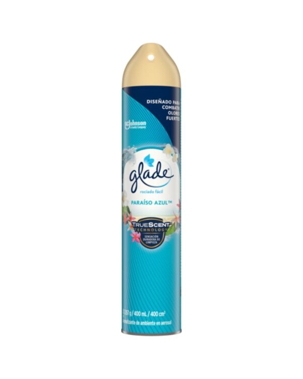 Ambientador Glade Aerosol Paraiso Azul 400ml