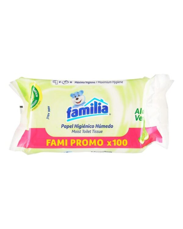 Papel Higiénico Hùmedo Familia Aloe Vera X100 Unds