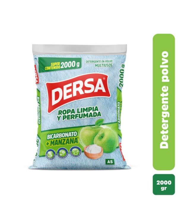 Detergente En Polvo Dersa Manzana Con Bicarbonato 2 Kg