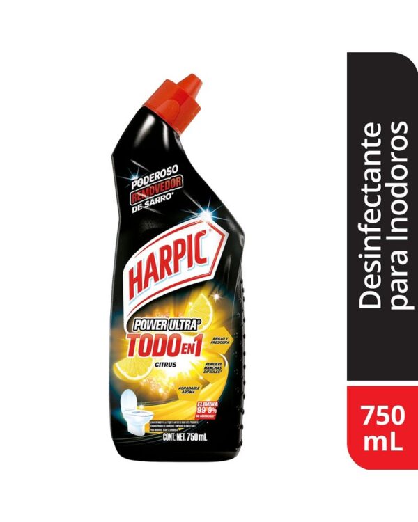 Desinfectante Líquido Harpic Para Inodoros Citrus 750 Ml