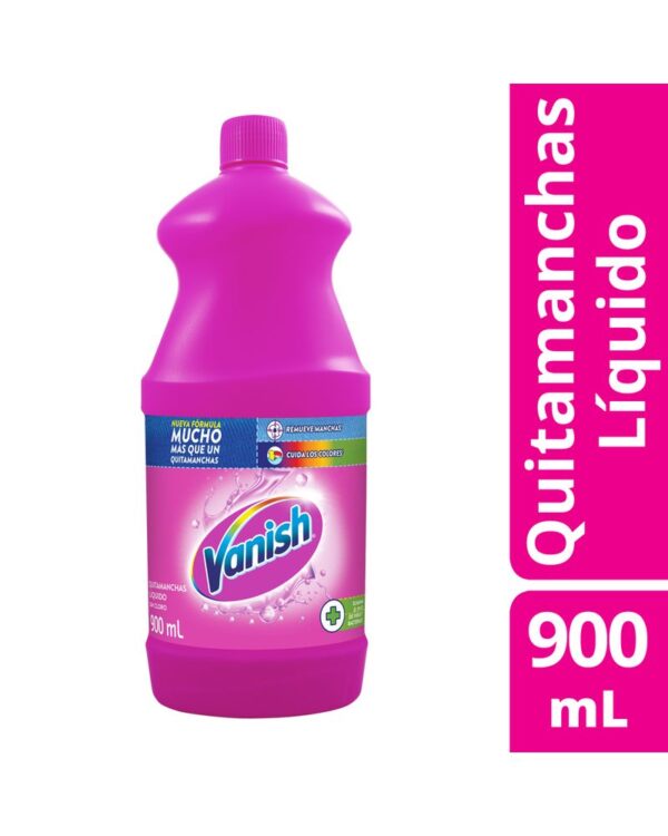 Quita Manchas Vanish Líquido Rosa 900 Ml