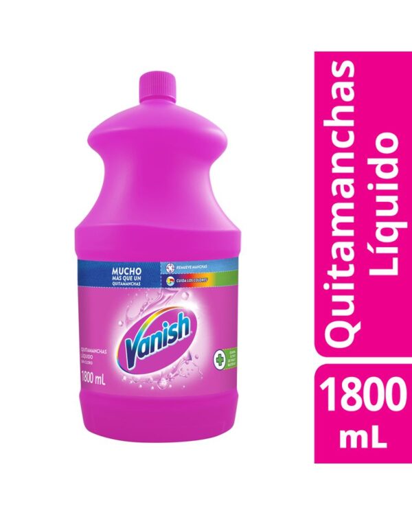 Quita Manchas Vanish Líquido Rosa 1800 Ml