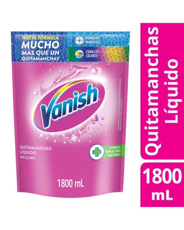 Quita Manchas Vanish Líquido Rosa 1800 Ml