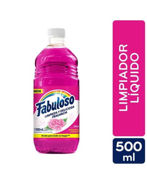 Limpía Pisos Fabuloso Antibacterial Violeta 500 Ml