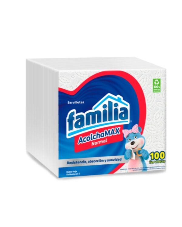 Servilleta Familia Acolchamax Blanca X100 Unds