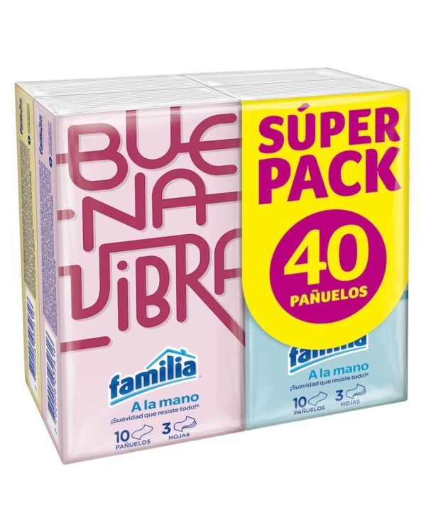 Pañuelo Facial Familia Bolsillo X10 Unds 4X3 Oferta