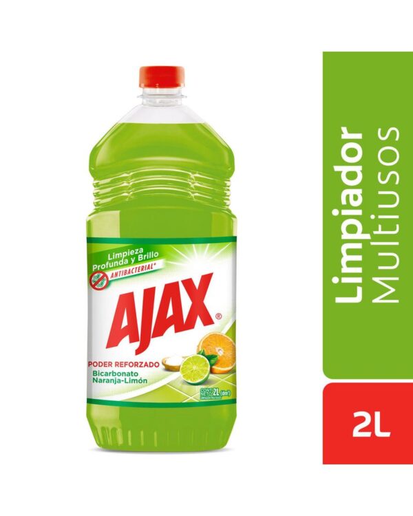 Limpia Pisos Ajax Bicarbonato Naranja-Limon 2L