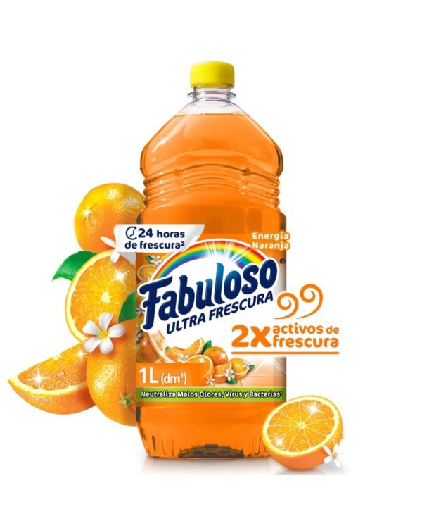 Limpia Pisos Fabuloso Energia Naranja 1L