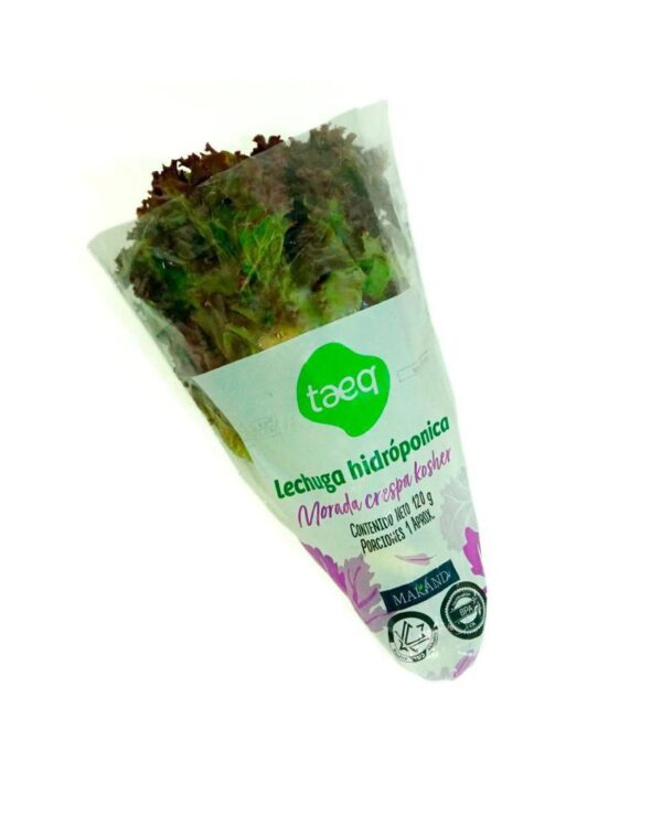 Lechuga morada kosher TAEQ 120 gr