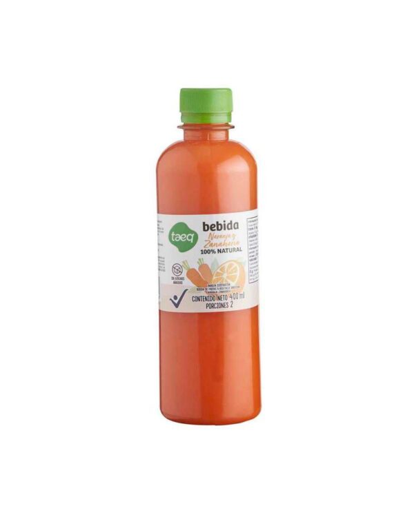 BEBIDA TAEQ BEBIDA NARANJA Y ZANAH (400 ml)