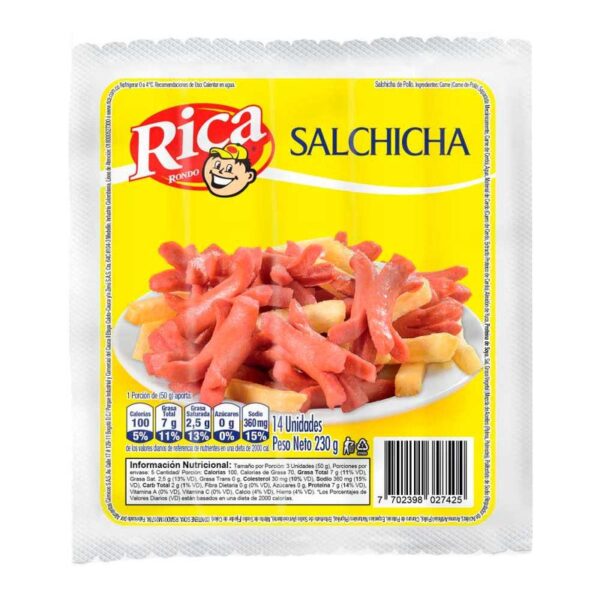 Salchicha Rica x14und x230g