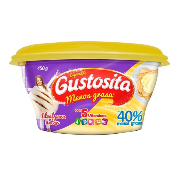 Esparcible Gustosita 40% menos grasa x450g