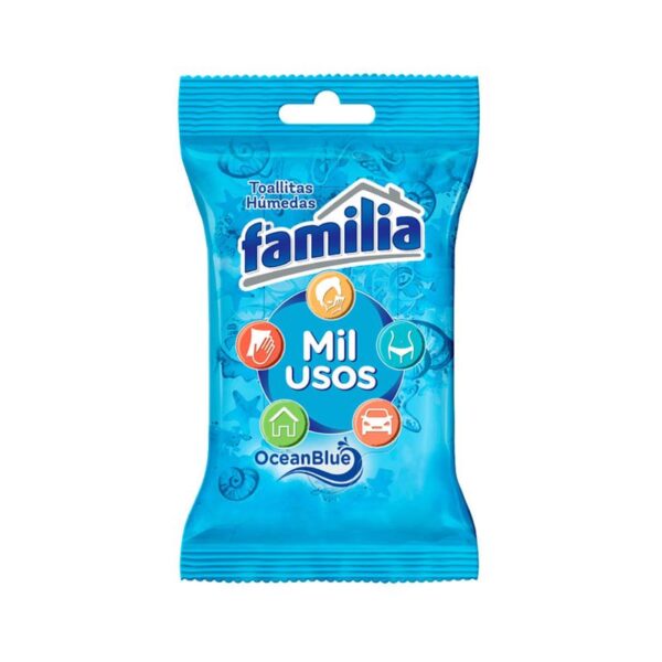 Toallitas húmedas Familia mil usos x10und