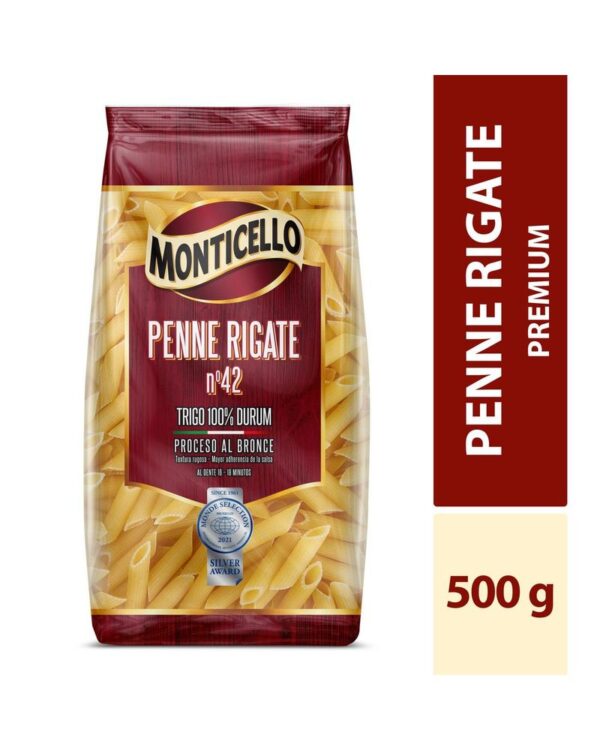 Pastas MONTICELLO penne rigate #42 (500 gr)