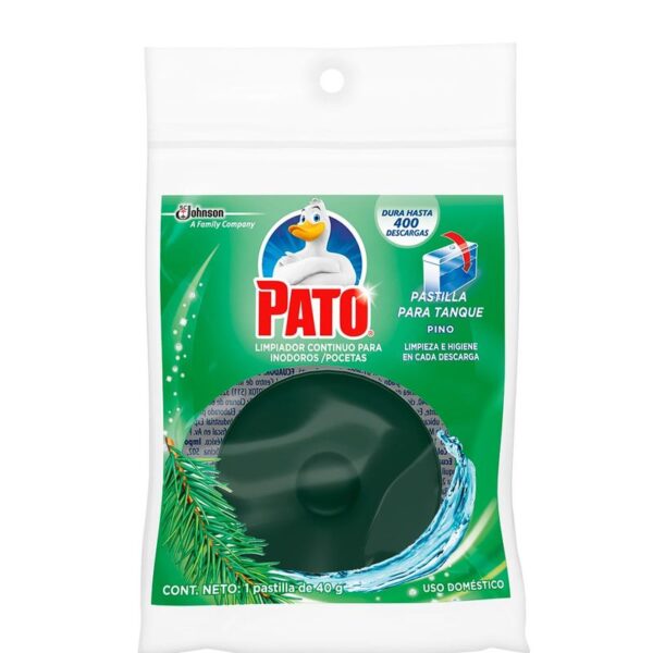 Pastillas Para Tanque Limpiador Continuo Para Inodoros Fragancia Pino Pato x 48g