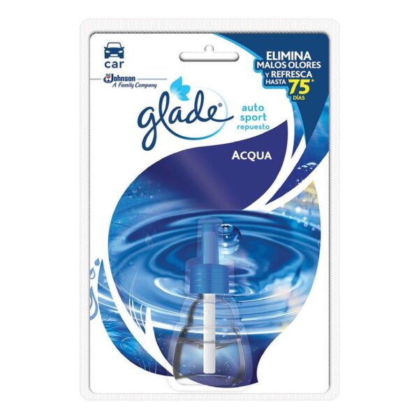 Repuesto Aromatizante Liquido Acqua Glade Auto Sport x7mL