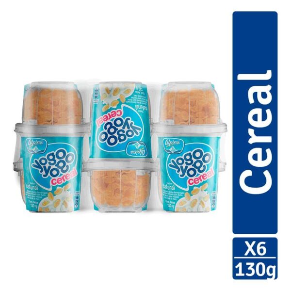 Alimento lácteo Yogo Yogo surtido con cereal x6und x130g c-u