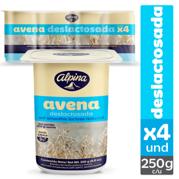 Avena Alpina deslactosada x4und x250g c-u