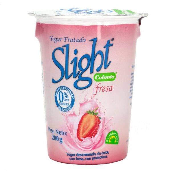 Yogurt Colanta Sligth fresa vaso x200g