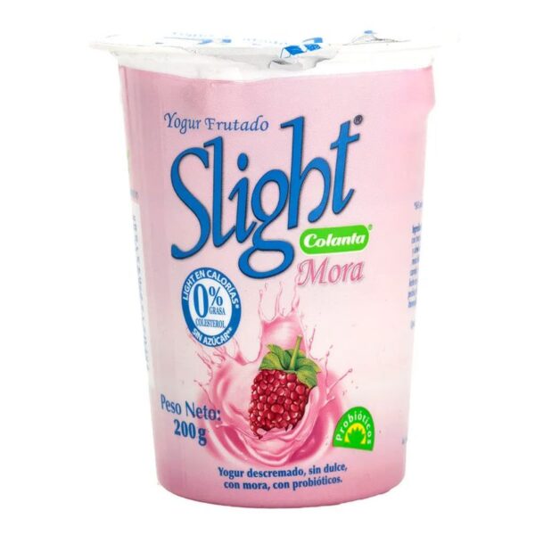 Yogurt Colanta Sligth mora vaso x200g