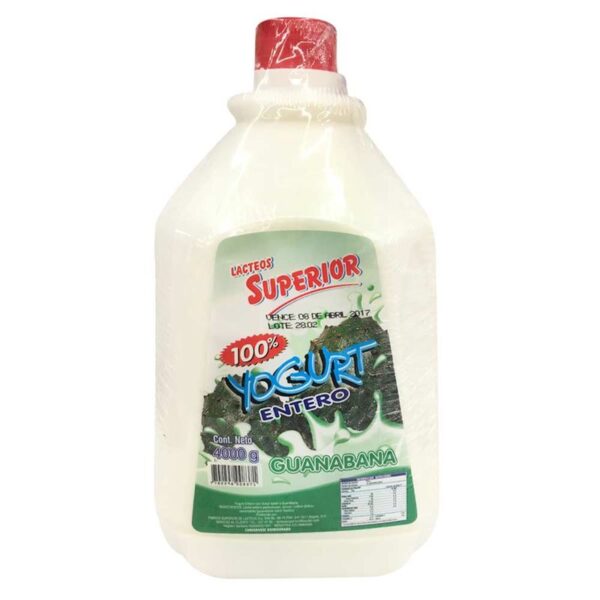 Yogurt Superior guanábana garrafa x4L