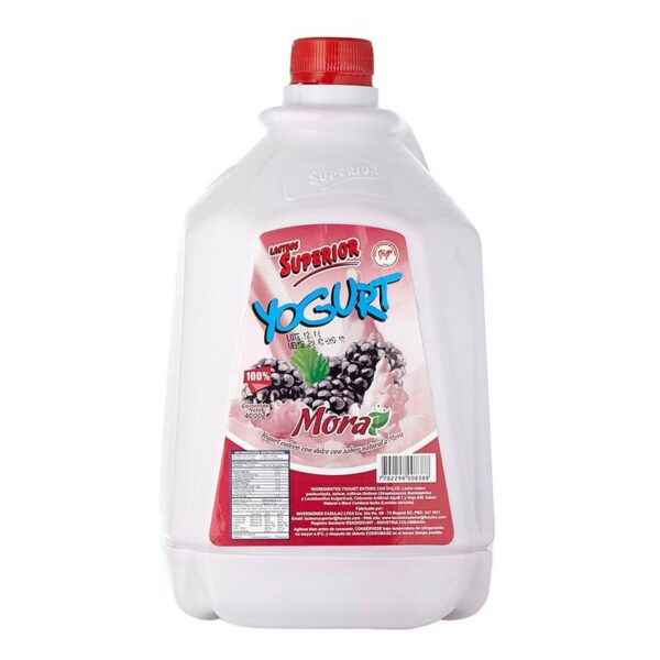 Yogurt Superior mora garrafa x4L