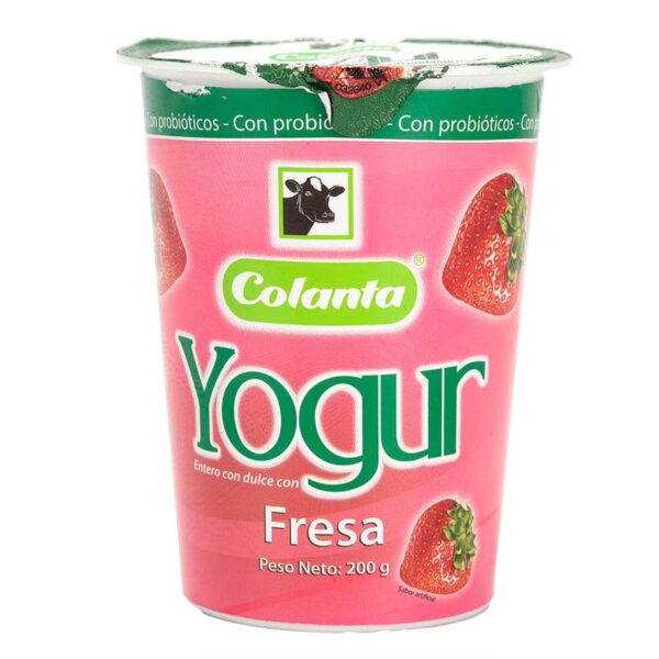 Yogurt Colanta fresa vaso x200g