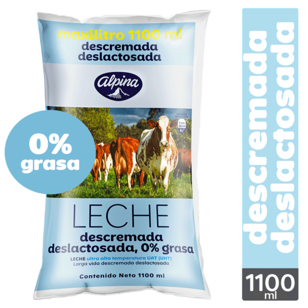 Leche deslactosada Alpina descremada x1.1L