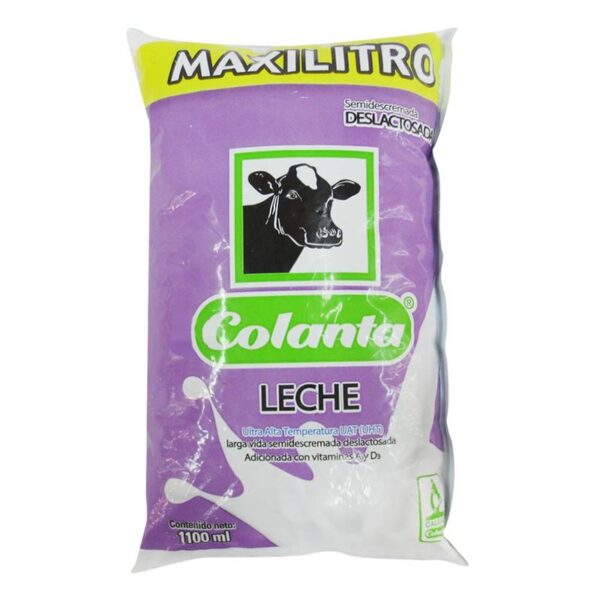 Leche semidescremada Colanta deslactosada Maxilitro x1100ml