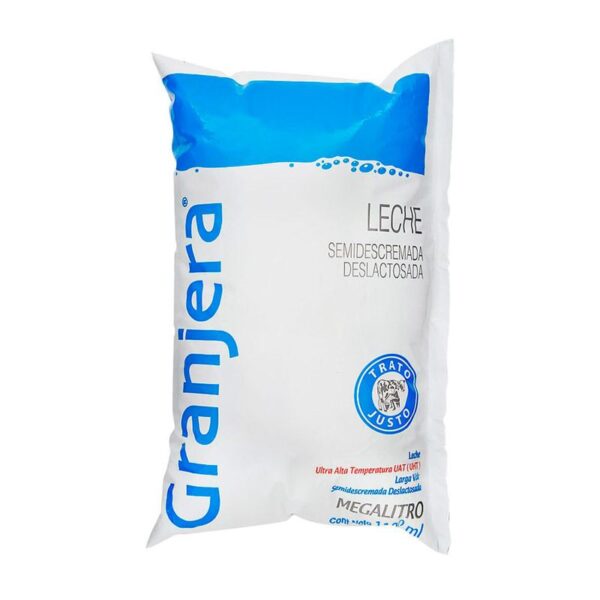 Leche semidescremada Granjera x6und x1100ml c-u