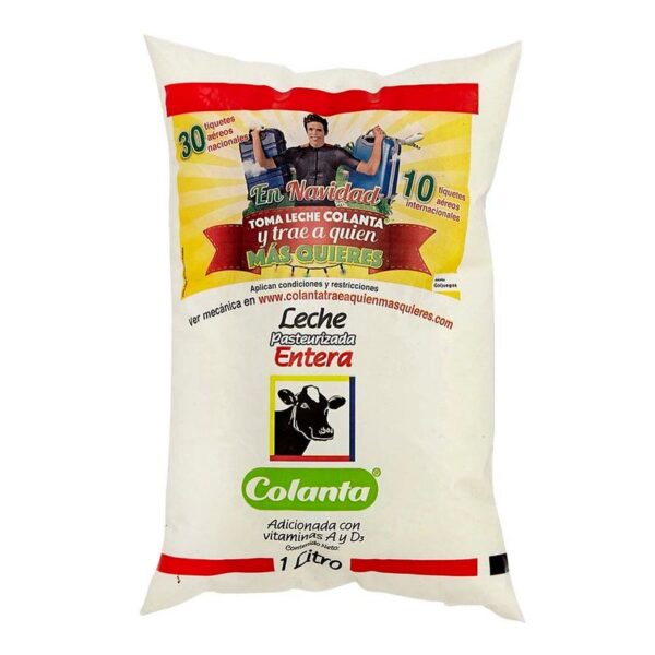 Leche entera Colanta pasteurizada x1L