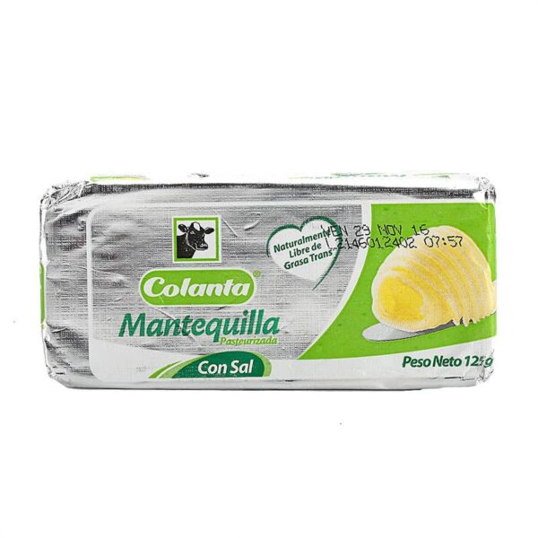 Mantequilla Colanta con sal x125g