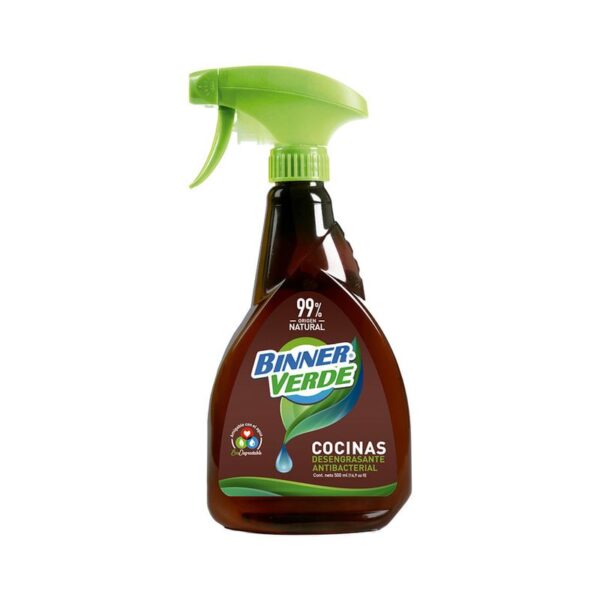 Desengrasante antibacterial Binner Verde para cocinas x500ml