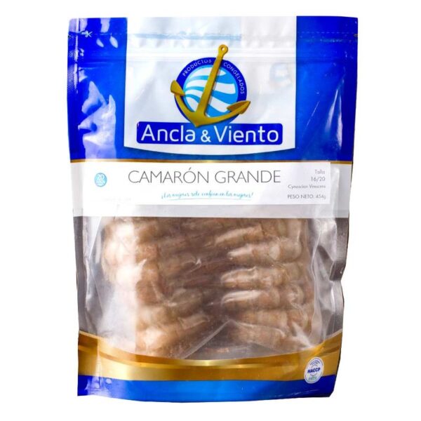 Camarón Grande Cultivo 16/20 Ancla & Viento x 454 G