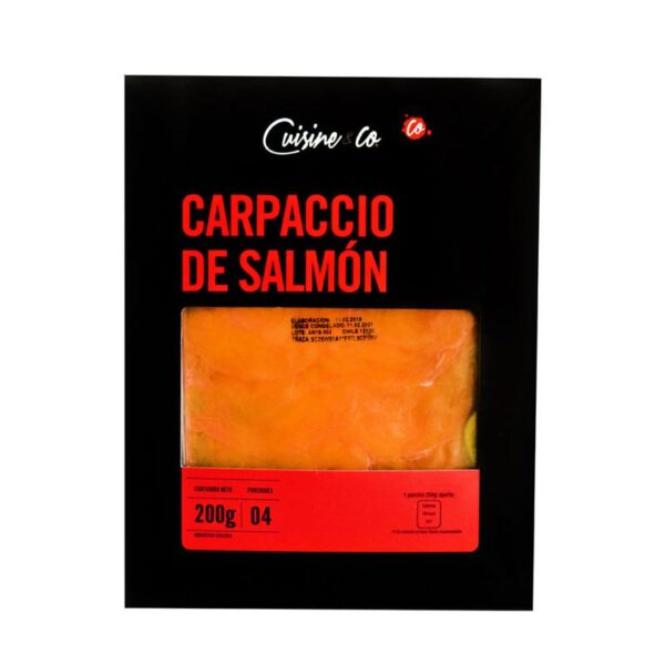 Carpaccio de salmón austral Cuisine&Co x200g