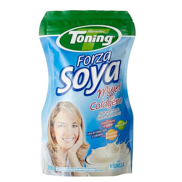 Alimento de soya Forza Toning Mujer vainilla en polvo x200g