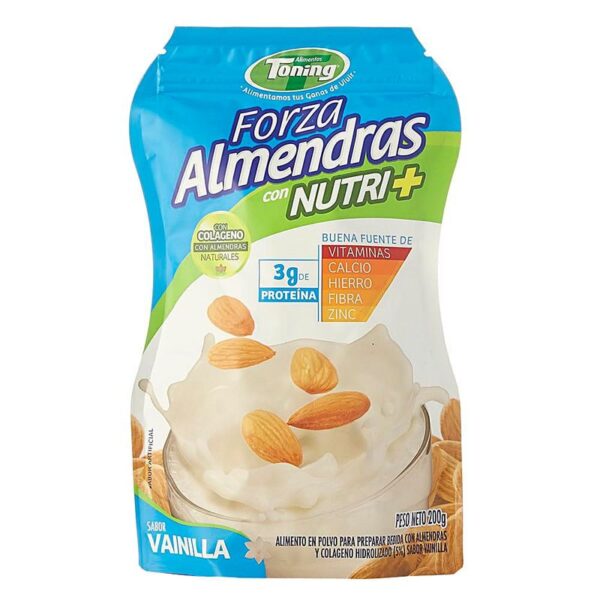 Bebida Forza Almendras Toning vainilla en polvo x200g