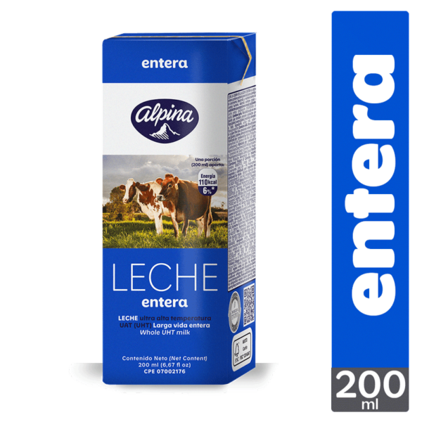 Leche entera Alpina x200ml