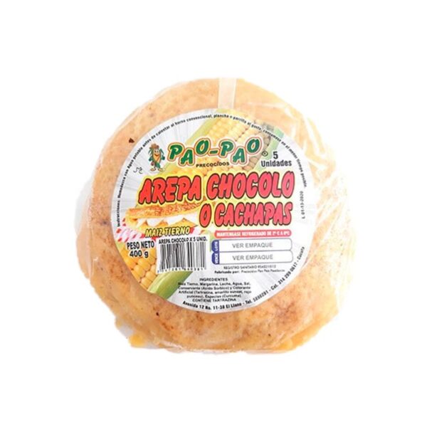 Arepas de chócolo Pao Pao x5und x400g