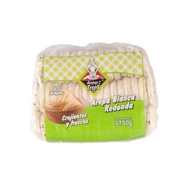 Arepas blancas De La Troja redondas x50und x1.750g