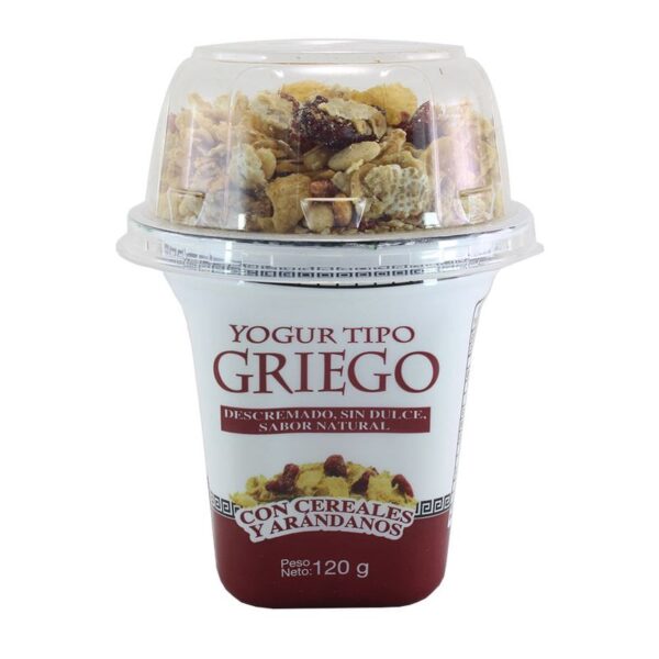 Yogurt Colanta griego con cereales y arándanos x120g