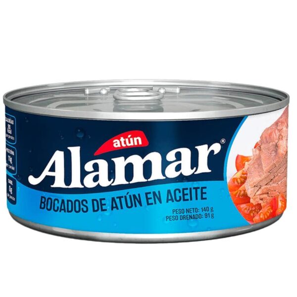 Atun alamar bocados aceite x140g