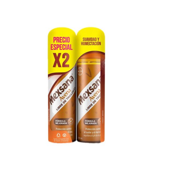 Desodorante pies Mexsana avena x2unds x260ml c/u