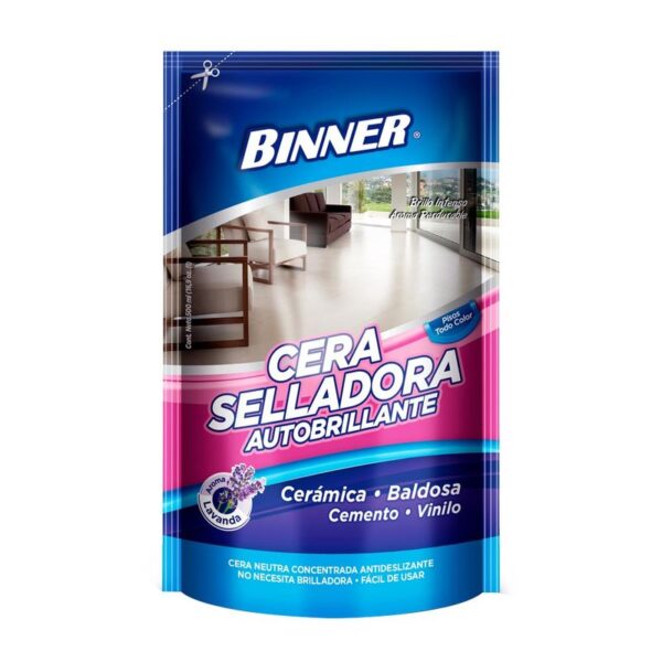 Selladora autobrillante Binner doypack repuesto lavanda x500ml