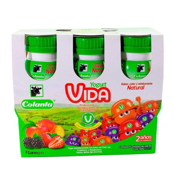 Yogurt Vida Colanta surtido x6und x600ml