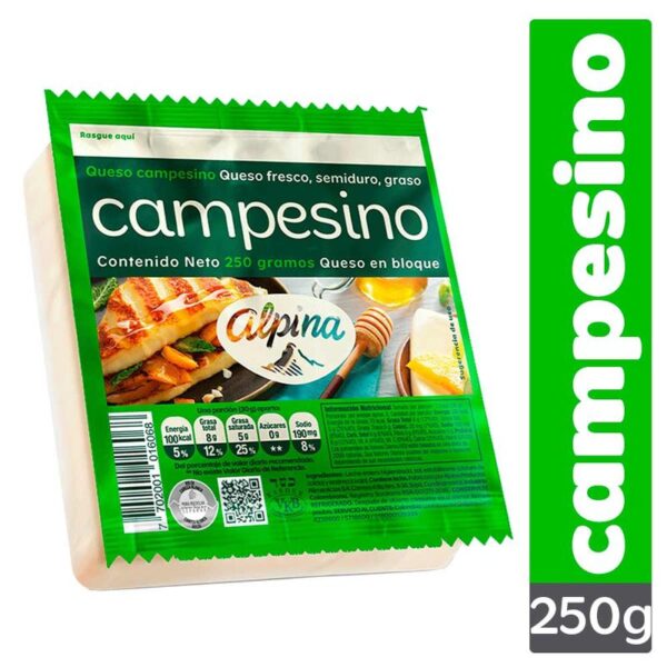 Queso campesino Alpina x250g